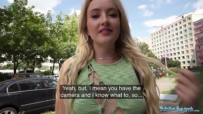 Public Agent molten young towheaded wants strangers big manhood for content creation