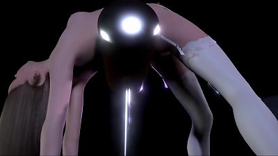 three dimensional cartoon hentai VR Game Virt a Mate: Elf teenager chick stiff Crucified, pussy pulverized by Machine