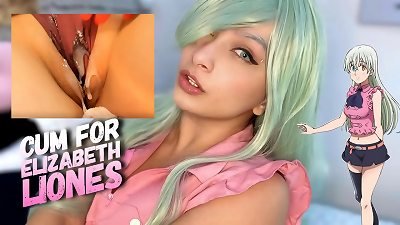Elizabeth Liones from 7 deadly sins cosplay red LIGHT GREEN LIGHT jerk off game can you win in this game??