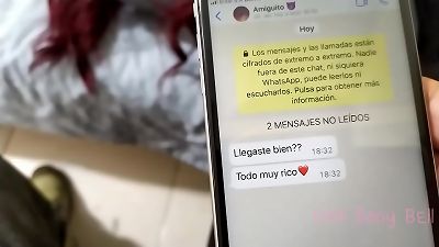 My wife arrived late and I checked her underpants