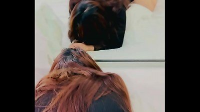 I ravage my wifey with her sundress on, high-heeled shoes and her lace panties