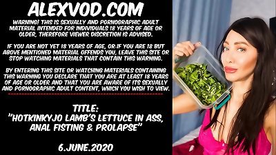 Hotkinkyjo lamb's lettuce in ass, ass fucking handballing & mini-rosebud