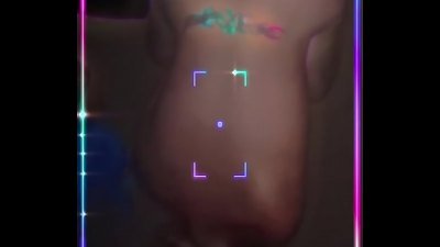 TwinkleToes riding a 12&rdquo; faux-cock and sploogs on carpet !