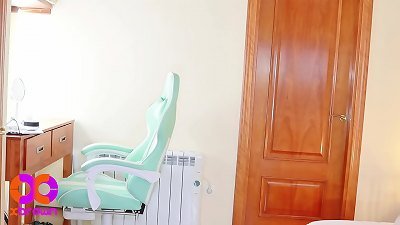 My step cousin plays a joke on me with a realistic girl