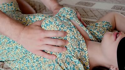 hefty breasted wife pleasure gel during nip gobbling