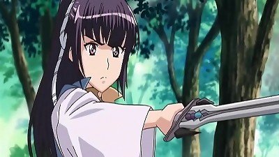 Under the samurai's kimono lies the round bod of a sexy lady