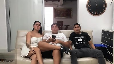 I pulverize my greatest friend's girlfriend's vagina while he talks on the phone