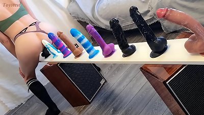 Choosing the hottest of the Best! Doing a new compete Different fake penises Test (with Bright orgasm at the end Of course)