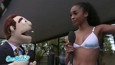 underwear wrestling with fitness and ig models with big butt and bra-stuffers