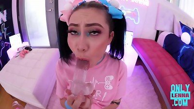 Lenna Lux Visits big gulp women