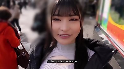 [English dubbing] A very jaw-dropping and big-breasted sadist girlfriend who wants to be an idol voice actress gets creampied! A girl's first pov intercourse with her masochistic boyfriend!