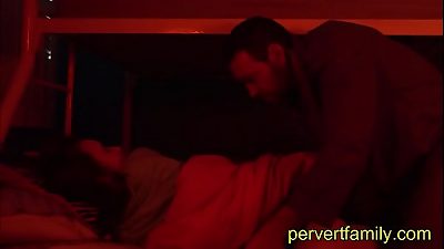 Pervertfamily- stepparent ravages stepdaughter next to her sister