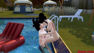 Milk Madre y Esposa Epi 3 Fiesta en la Piscina Madres Folladas por sus Hijos Intercambio de Madres e Hijos Pervertidos Esposas Perras Infieles Ntr Orgia Folladas por el butt manga porn