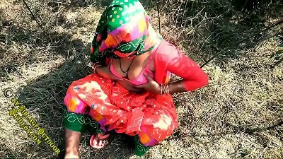 Indian Desi Village Aunty Getting torn up Outdoor Village Outdoor