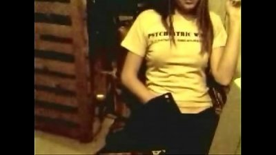 Caught my sis stroking at PC. Hidden cam