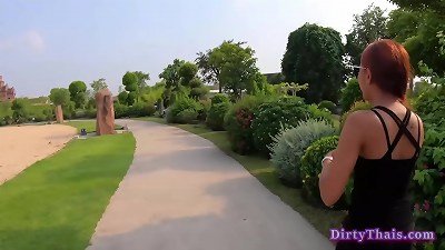 successful dude likes Indoor And Outdoor fun With Thai cherry