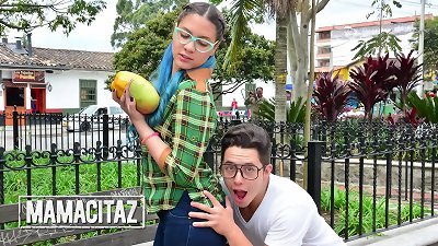 CARNEDELMERCADO - (Blue Maria, Logan Salamanca) - Latina teen With Glasses Has A perfect donk And cock-squeezing pussy To smash