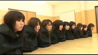 Timestopped school girls put into dufflebags and used as onahole hookup sleeves