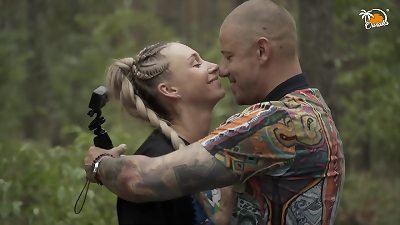 Someone is watching us when I suck my husband's schlong and swallow his cum