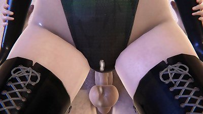 I smashed Captain marvel l SFM 3-dimensional anime