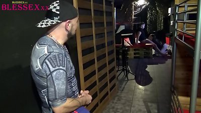 Spying on a pair having romp