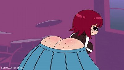 Kim Pine and Scott Pilgrim do ass-fuck