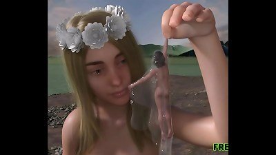 UBERLOOF - river lady FUTA GIANTESS - 3-dimensional comics - shemale comics three dimensional - 3d cartoon fuck-fest