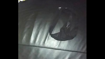 extraordinary jizz flow in sloppy thong &lpar;wearing pantyhose&rpar;